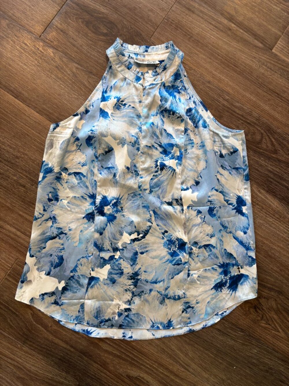 Go By Go 100% Silk Floral Tank Top Size Medium
